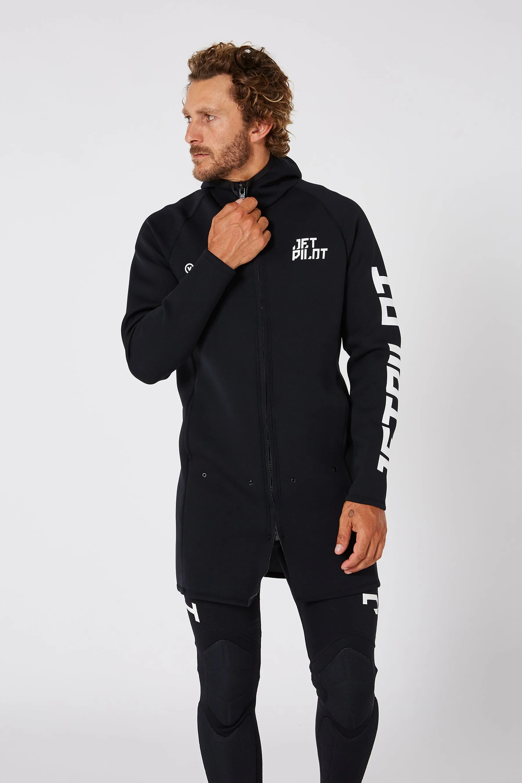 Jetpilot Venture Mens Long Tour Coat - Black