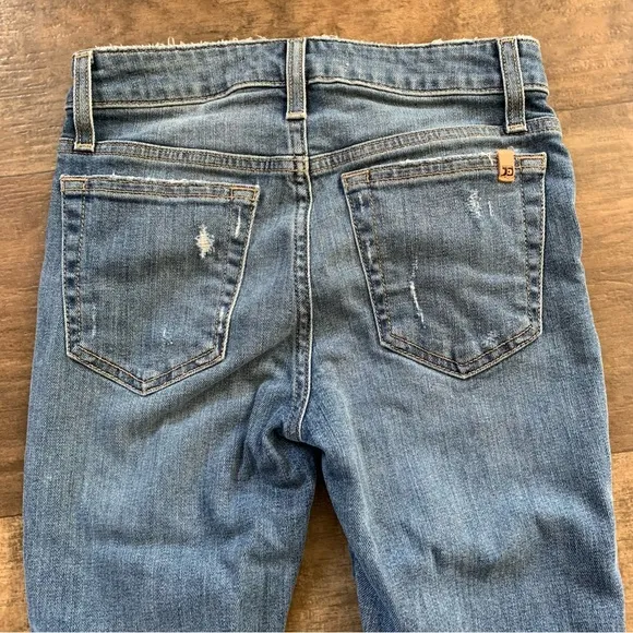 Joe’s Jeans Icon Rhea distressed rolled cropped