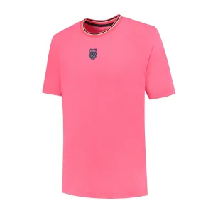 K-Swiss Hypercourt Mens Melange 3 Mens Tennis T-Shirt - Pink