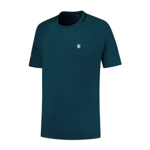 K-Swiss Tac Hypercourt Double Crew 2 Tennis T-Shirt - Blue Opal
