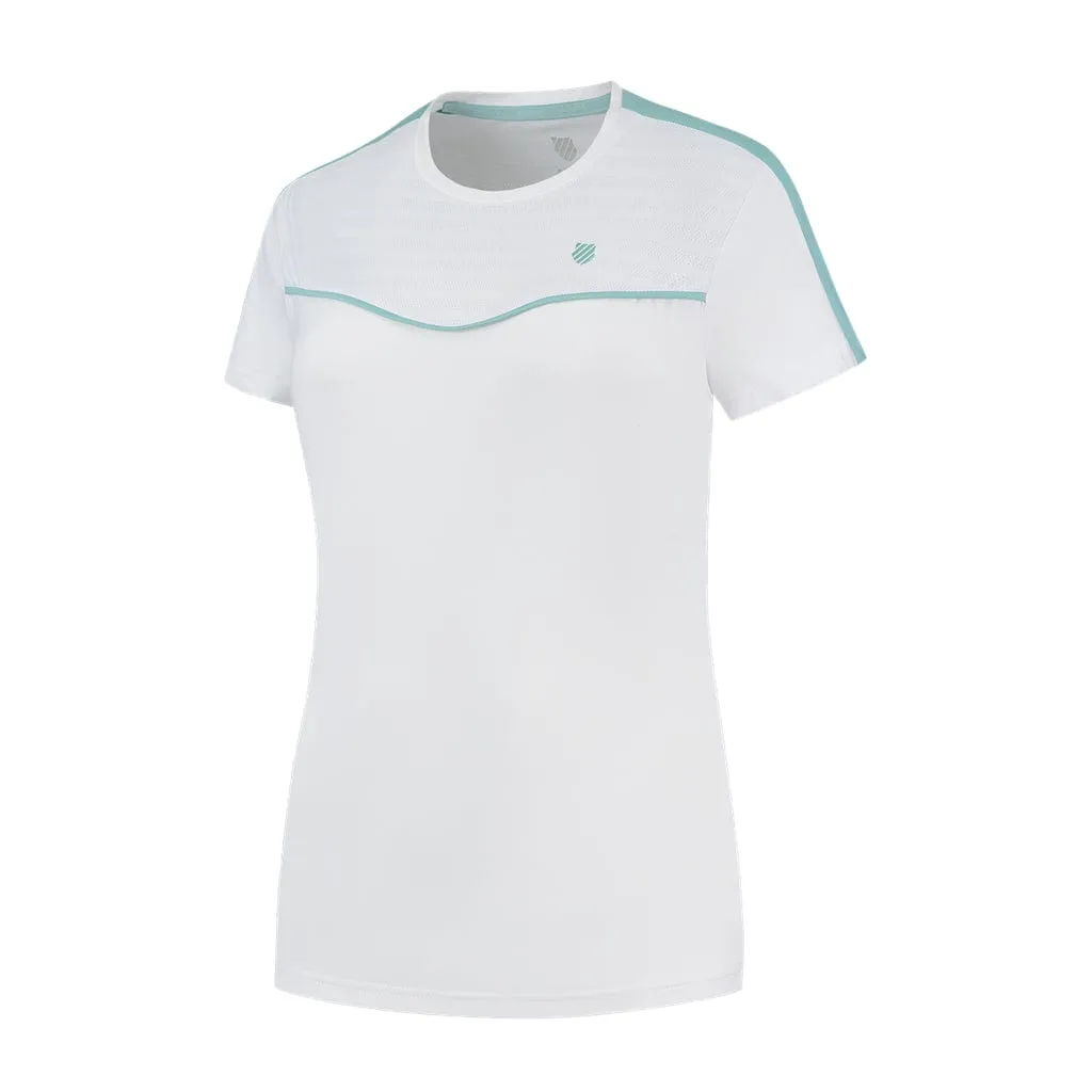 K-Swiss Tac Hypercourt Round Neck Tennis Top 2 - White