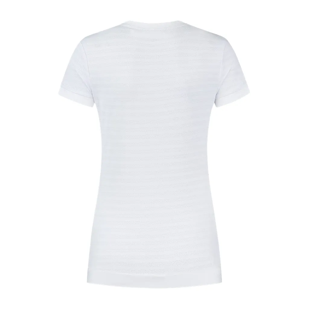 K-Swiss Tac Hypercourt Womens V-Neck Tennis Top - White