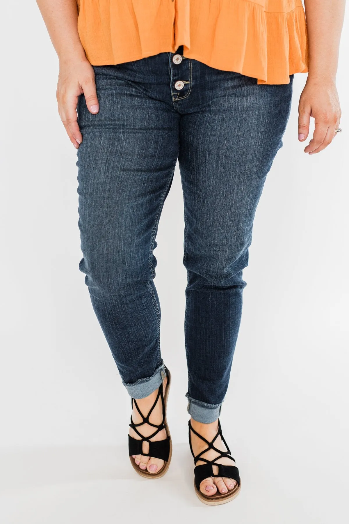 KanCan Button Fly Jeans- Denise Wash