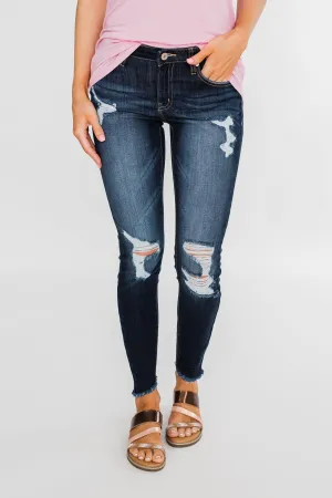 KanCan Distressed Skinny Jeans- Susie Wash