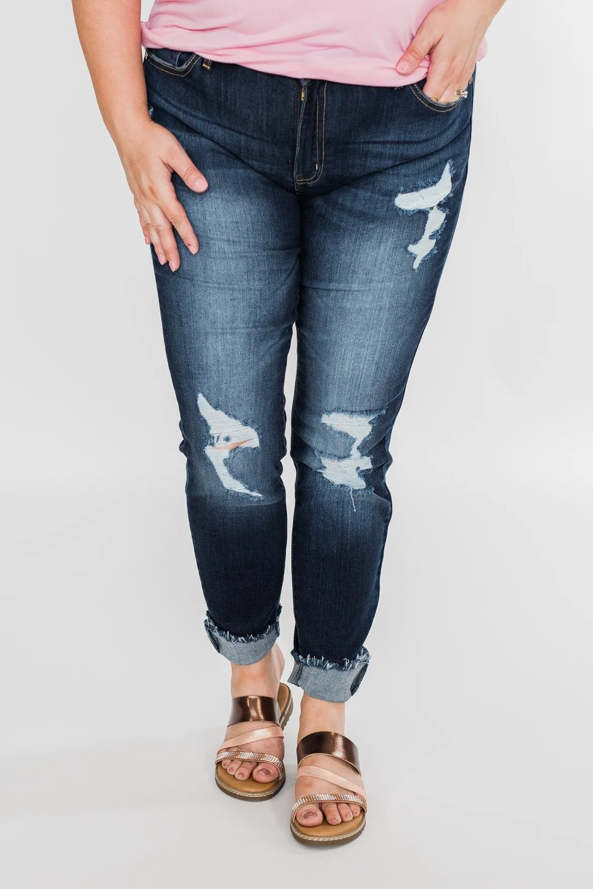 KanCan Distressed Skinny Jeans- Susie Wash