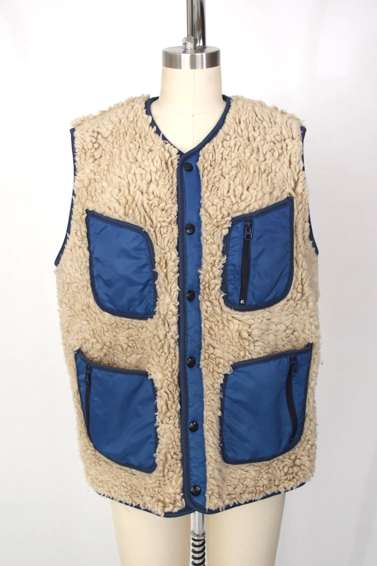 Kapital Shearling Pockets Vest