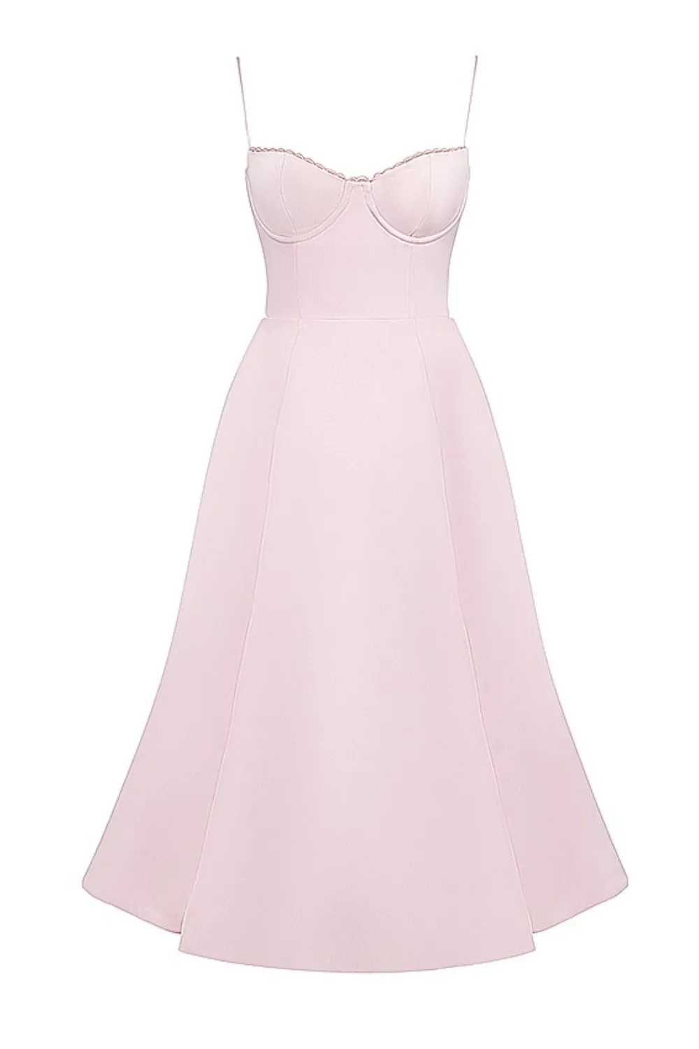 LAURA - FITTED MIDI DRESS WITH SWEET NECKLINE