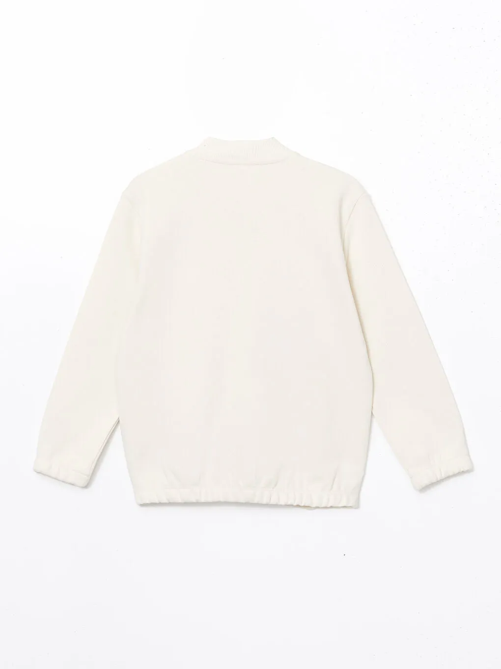 LCW Kids Blue Basic Boy Zippered Sweatshirt