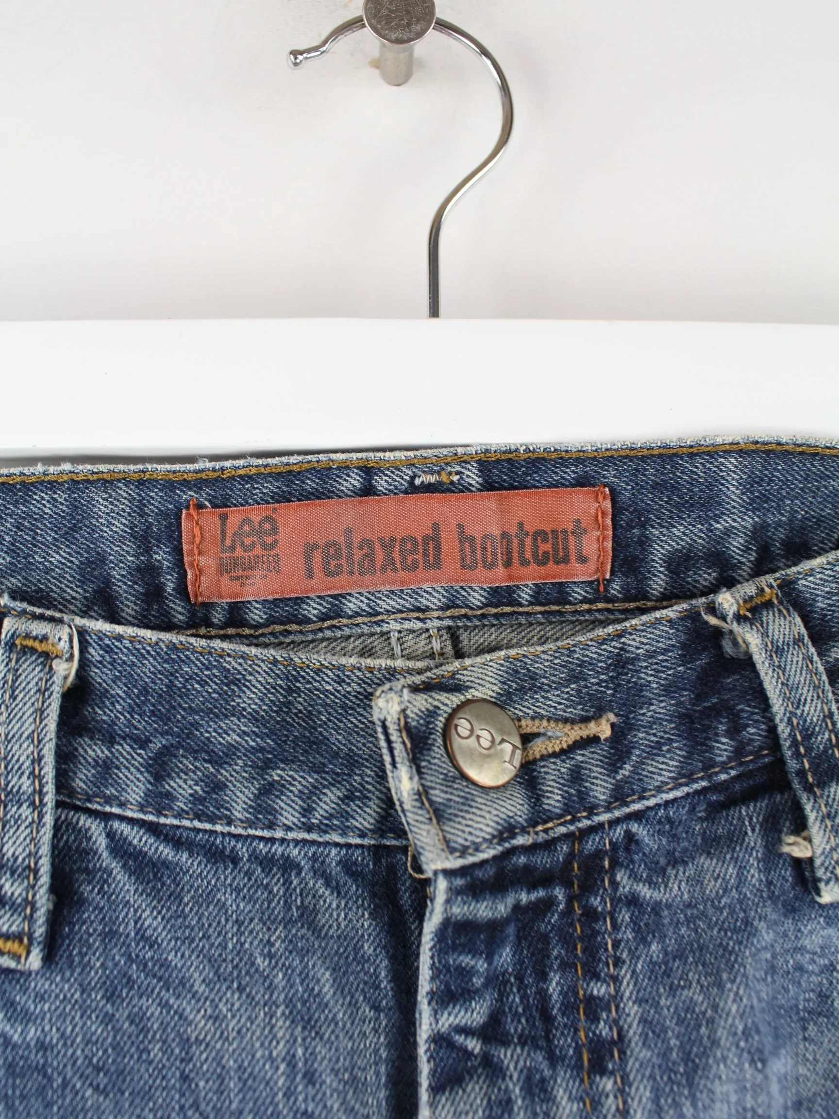 Lee Relaxed Bootcut 3/4 Jeans Blau W34 L26