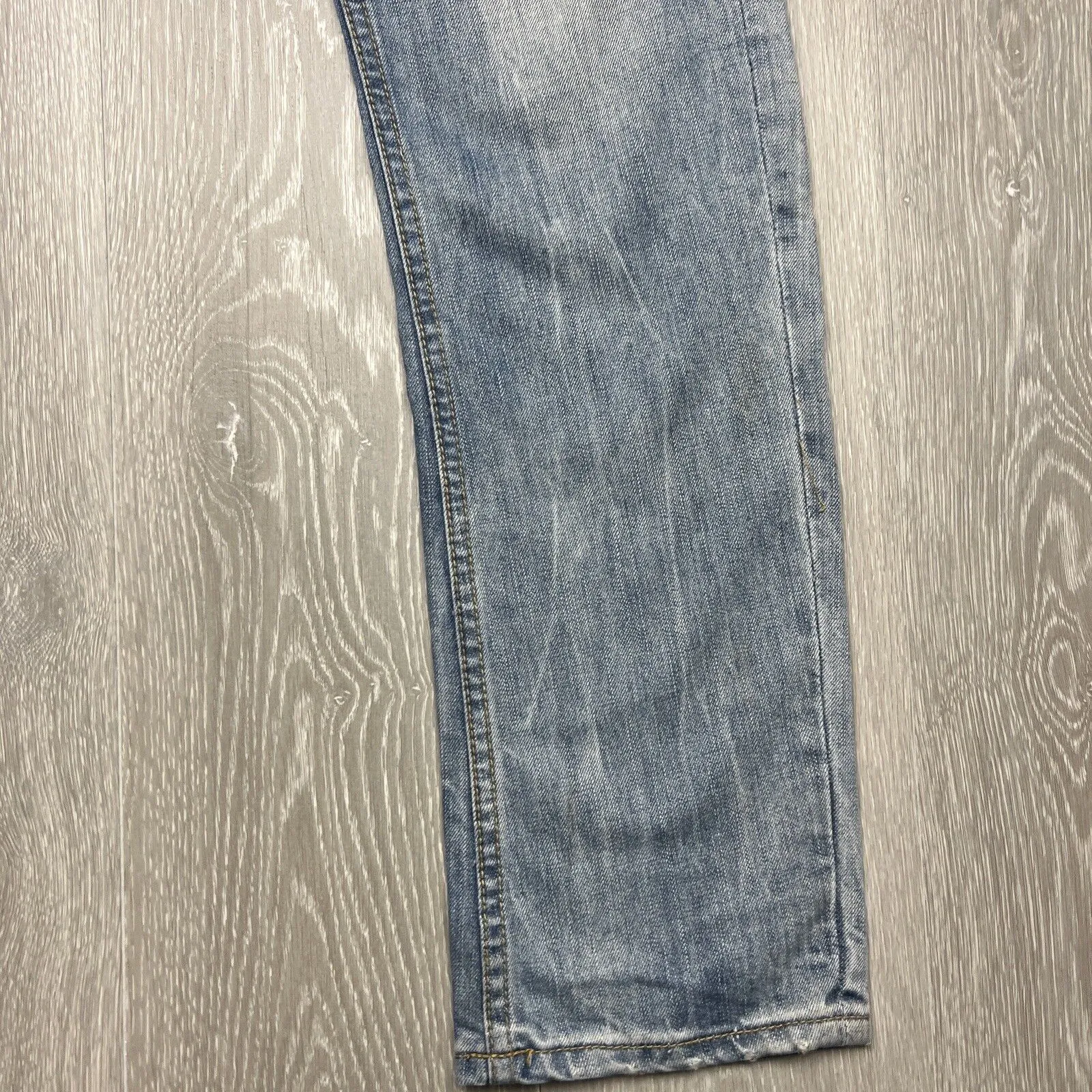 Legend & Souls Mens Red taper Fit Distressed Jeans Size 30 / 34
