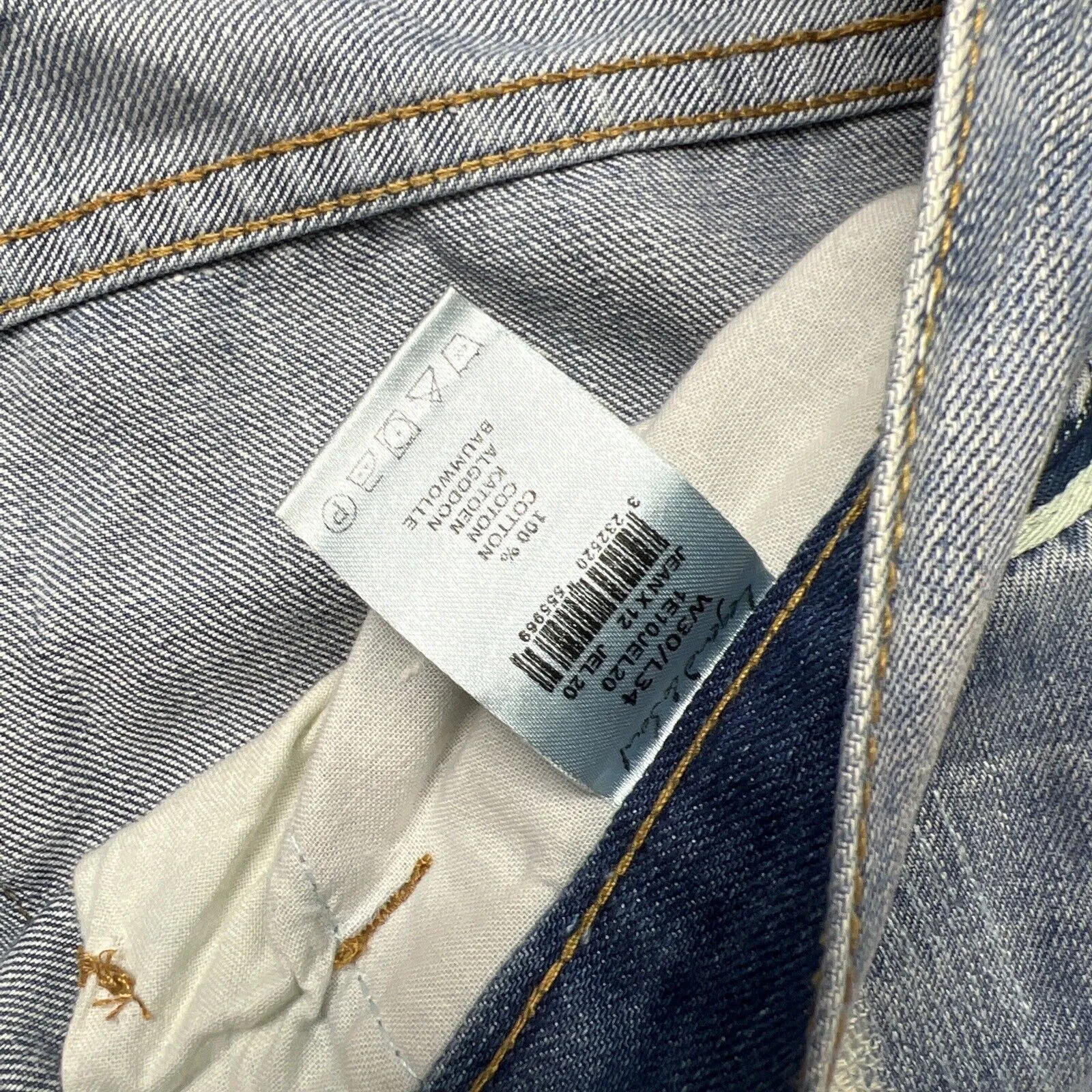 Legend & Souls Mens Red taper Fit Distressed Jeans Size 30 / 34