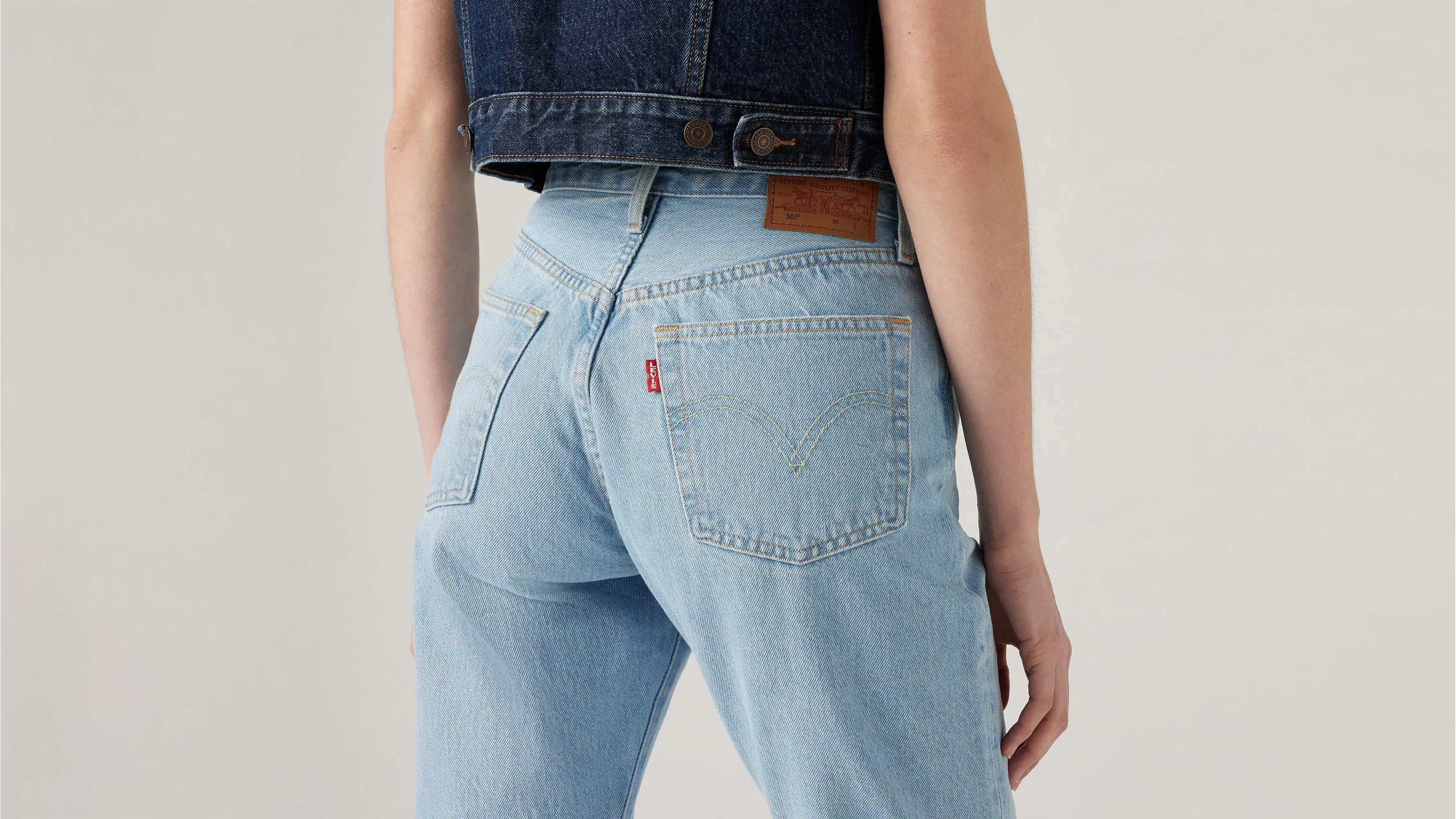 Levis | 501® Levi's® Crop Jeans | 0124 hellused