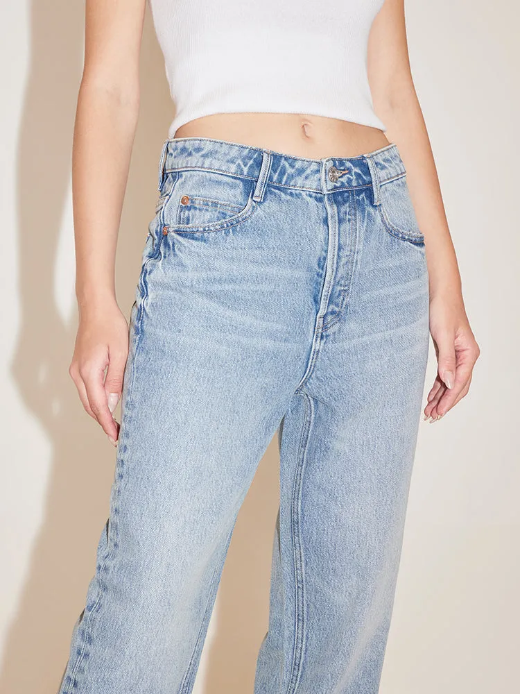 Light Blue Straight Fit Jeans