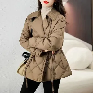 Lightweight Suit Collar Down Cotton Padded Coats