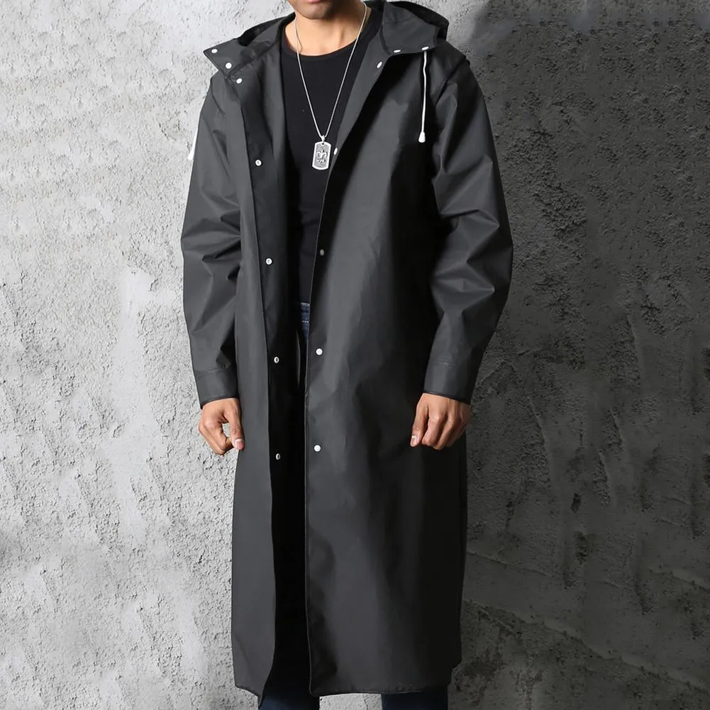Lightweight Waterproof Raincoat with Hood for Outdoor Use