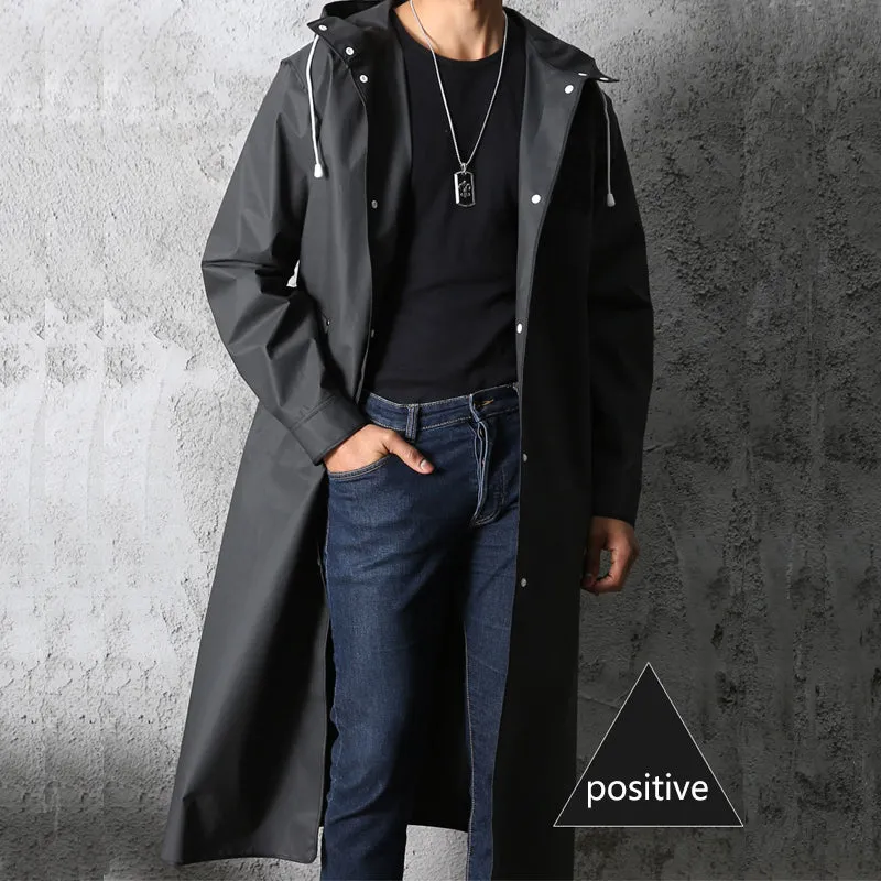Lightweight Waterproof Raincoat with Hood for Outdoor Use