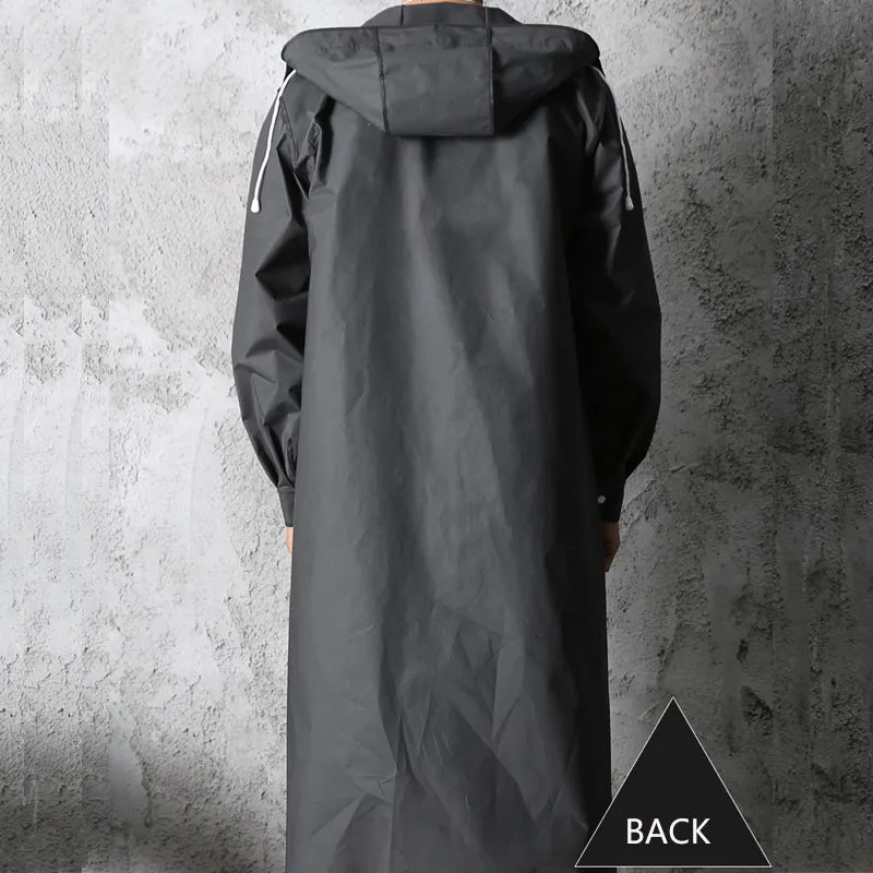 Lightweight Waterproof Raincoat with Hood for Outdoor Use