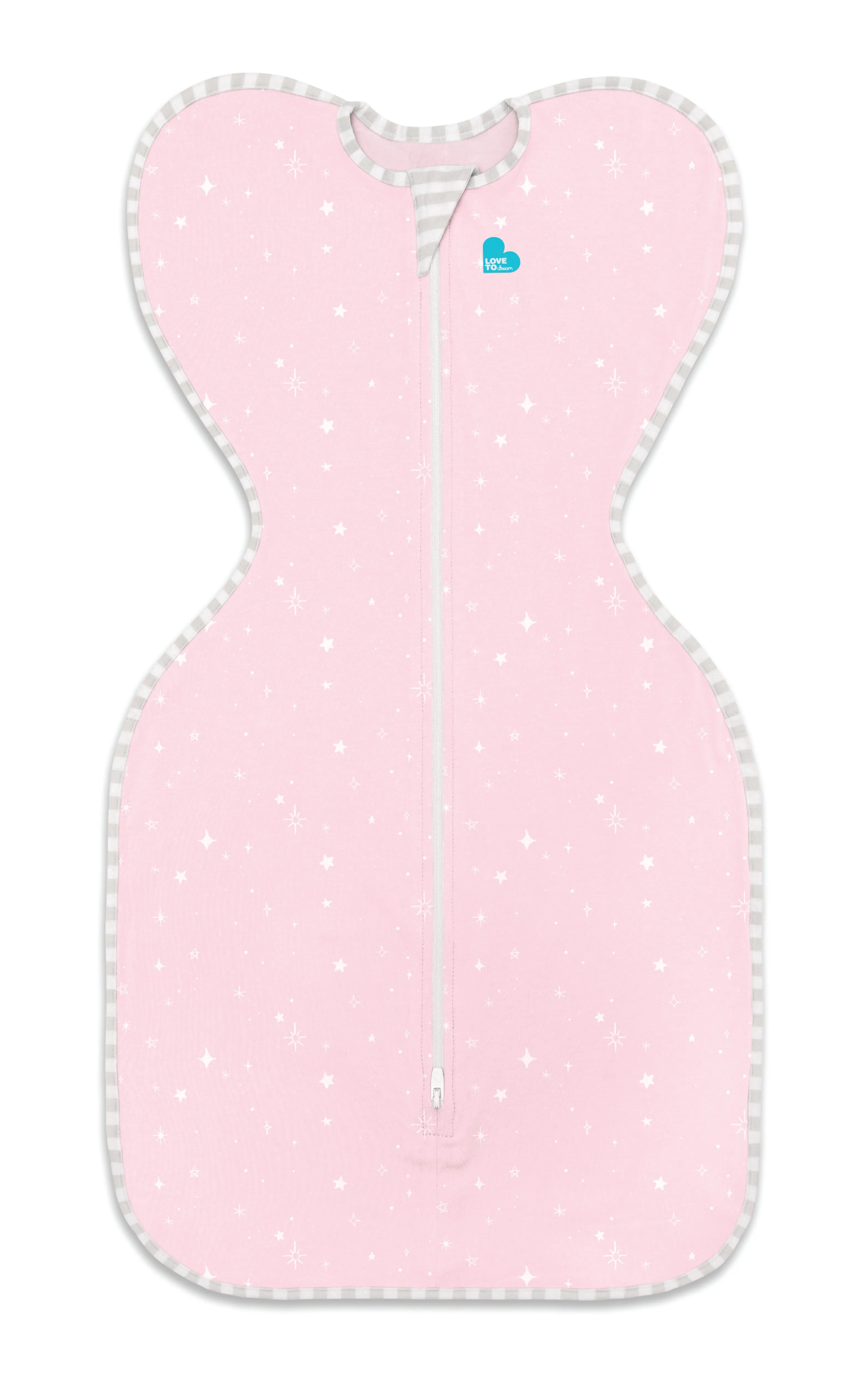 Love To Dream Swaddle UP Lite 0.2 tog Pink (Stars Design) - 3 Sizes