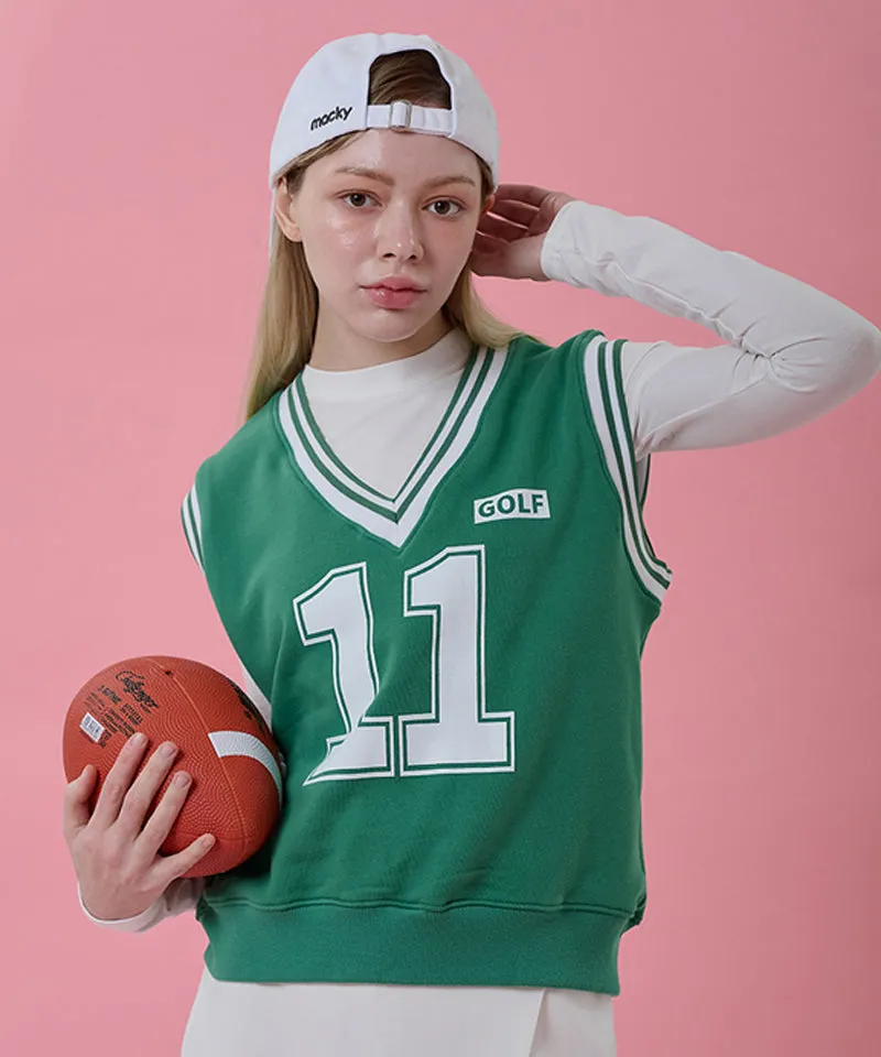MACKY Golf: Eleven Sweat Vest - Green