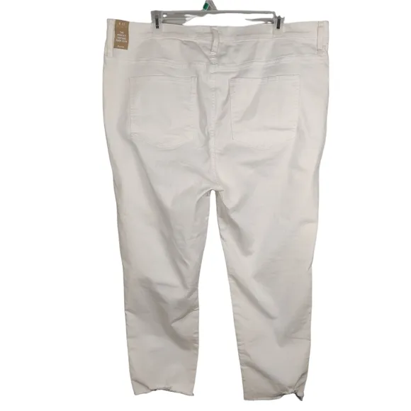 Madewell The Perfect Vintage Crop Jeans Button Fly 37 White NWT