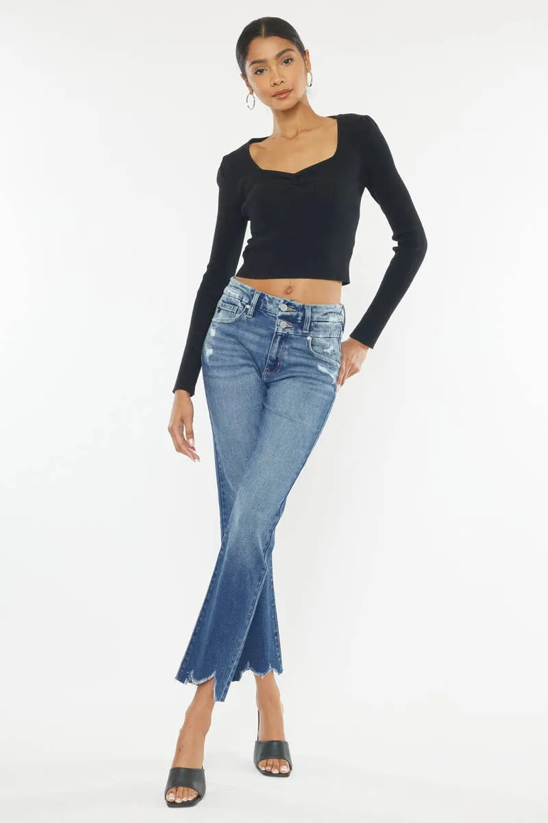Medium High Rise Slim Straight Kancan Jeans