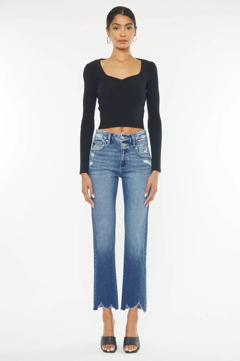 Medium High Rise Slim Straight Kancan Jeans