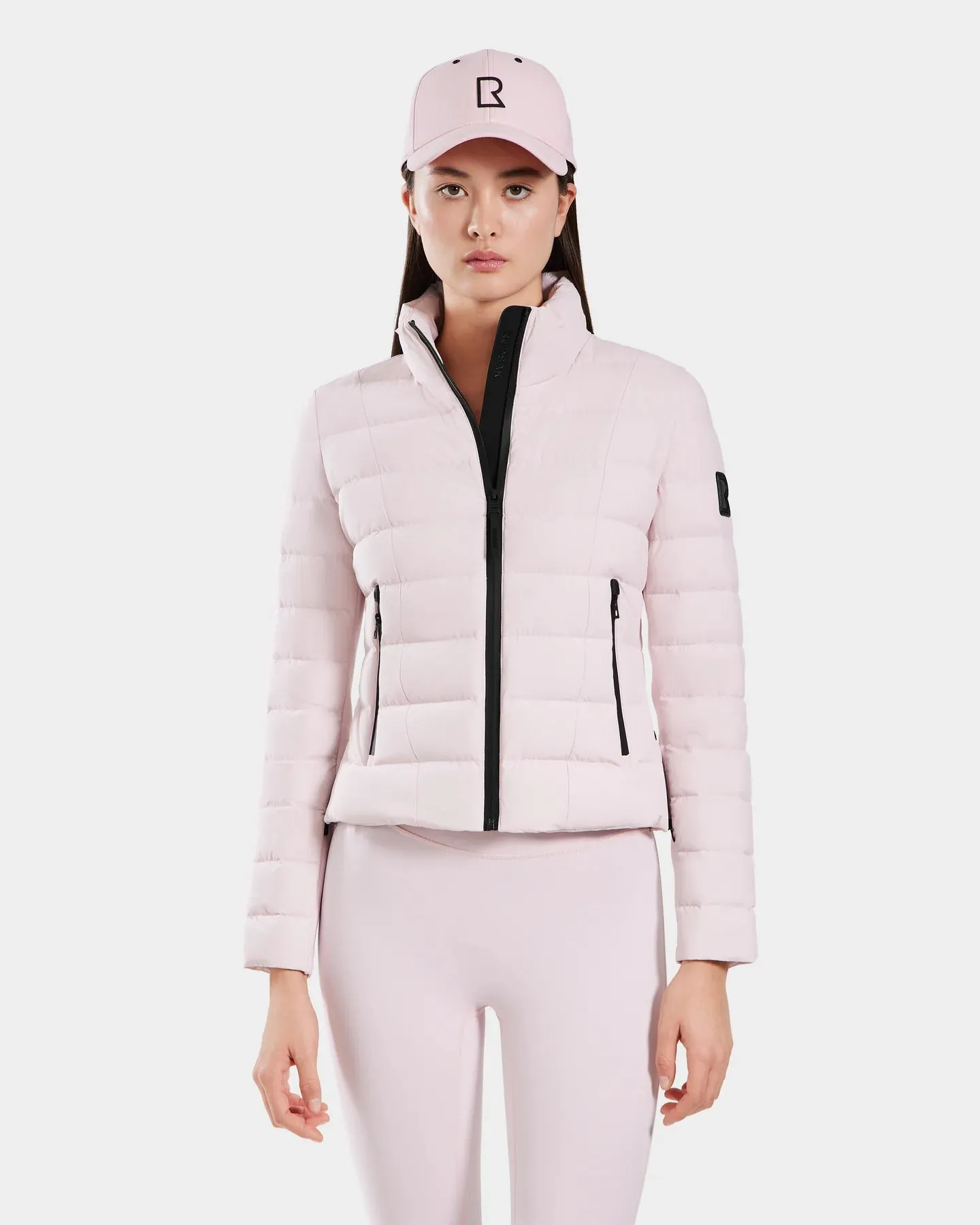 Melissa Removeable Hood Matte Lightweight Down Jacket - Pink