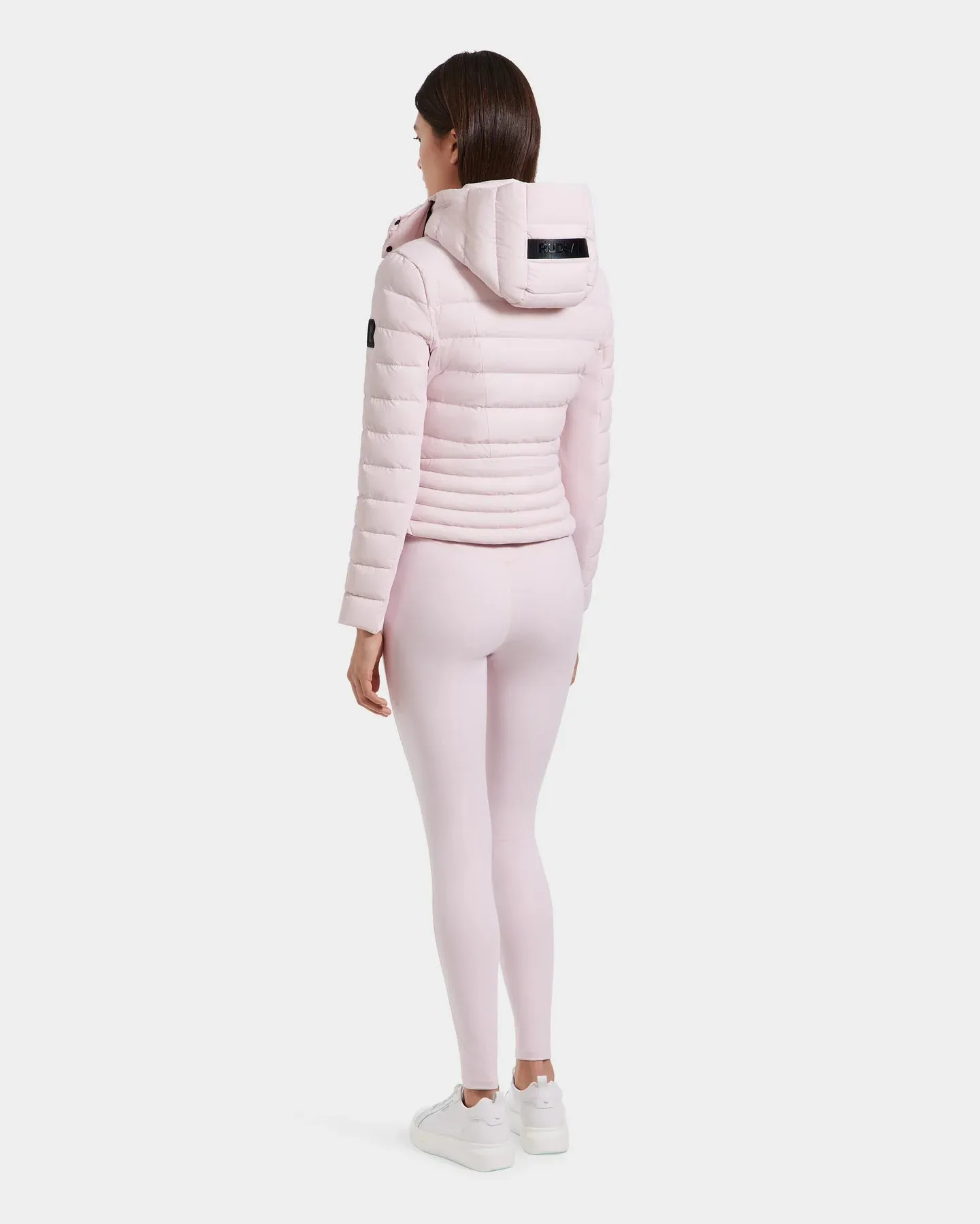 Melissa Removeable Hood Matte Lightweight Down Jacket - Pink