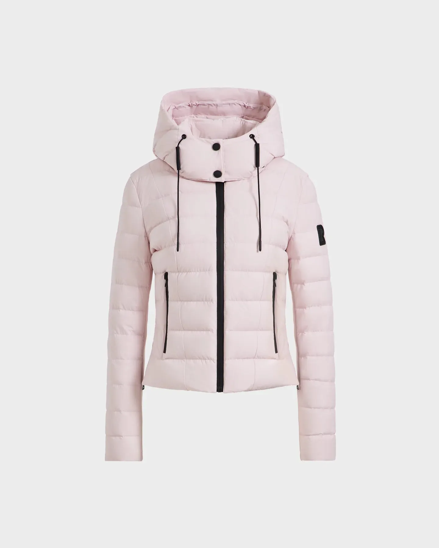 Melissa Removeable Hood Matte Lightweight Down Jacket - Pink