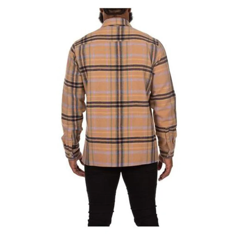 Men's BB Stardust Long Sleeve Woven, Latte