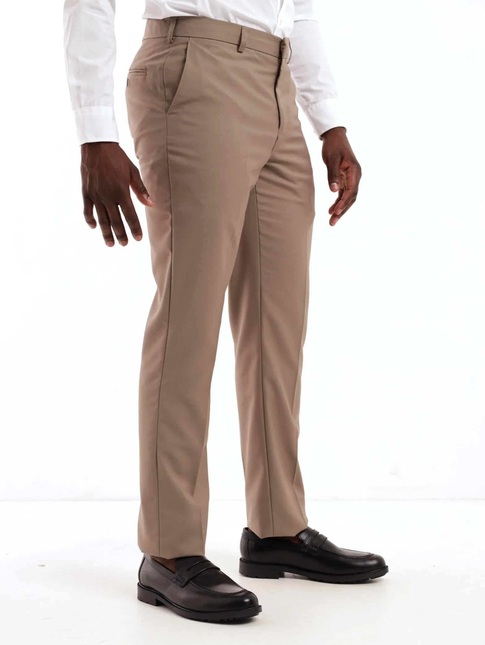 Men's Classic Twill Trouser - Stone