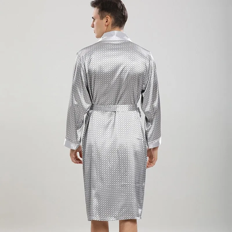 Men's Satin Robe Set