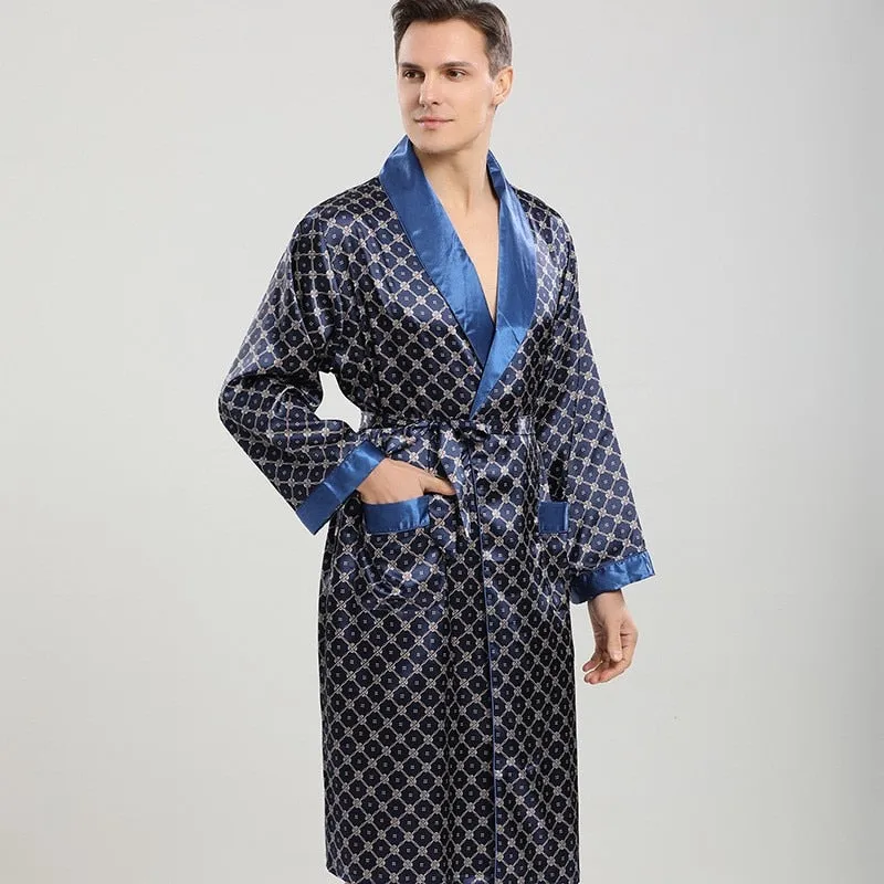 Men's Satin Robe Set