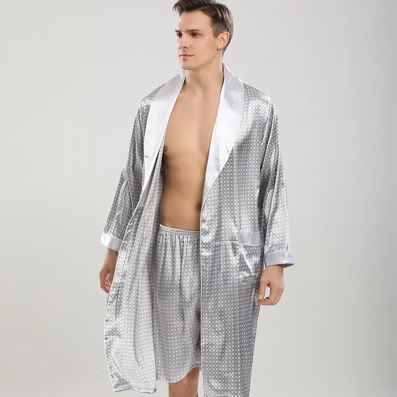 Men's Satin Robe Set