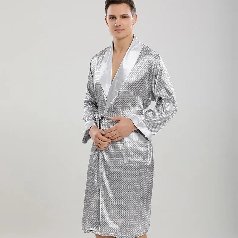 Men's Satin Robe Set
