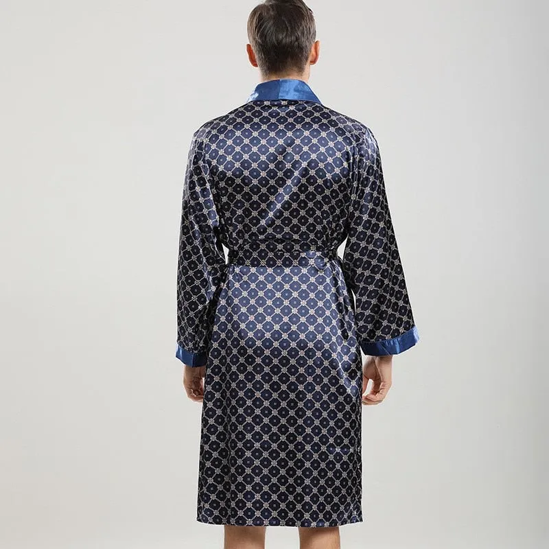Men's Satin Robe Set