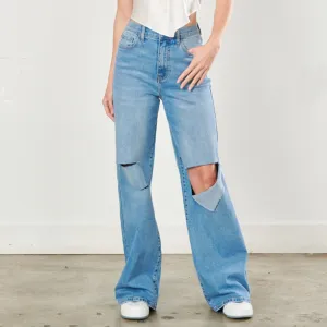 Mia Medium Wash Wide Fit Jeans
