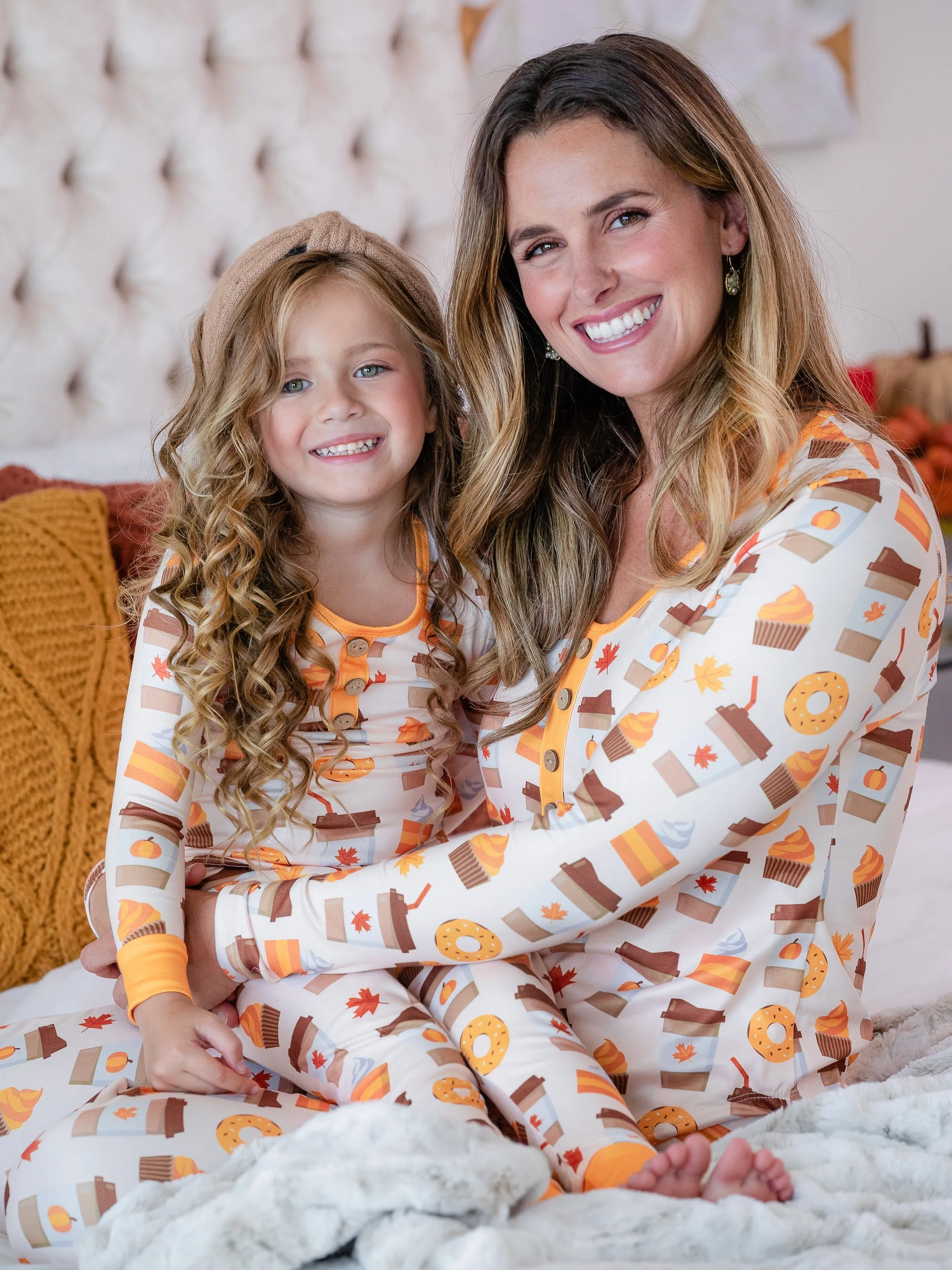 Mommy and Me But First, Pumpkin Sweets Pajama Set