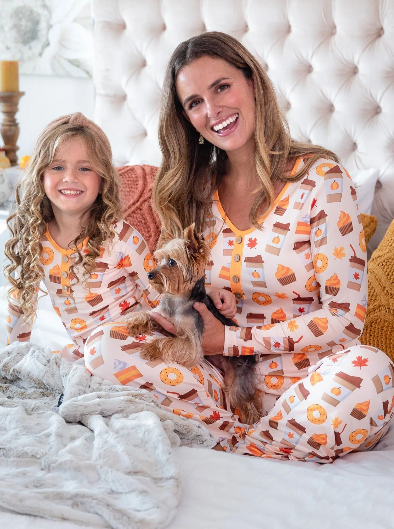 Mommy and Me But First, Pumpkin Sweets Pajama Set
