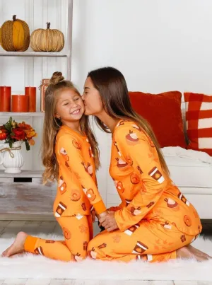 Mommy and Me Pumpkin Treats Pajama Set