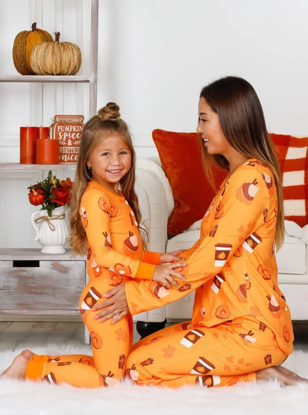 Mommy and Me Pumpkin Treats Pajama Set