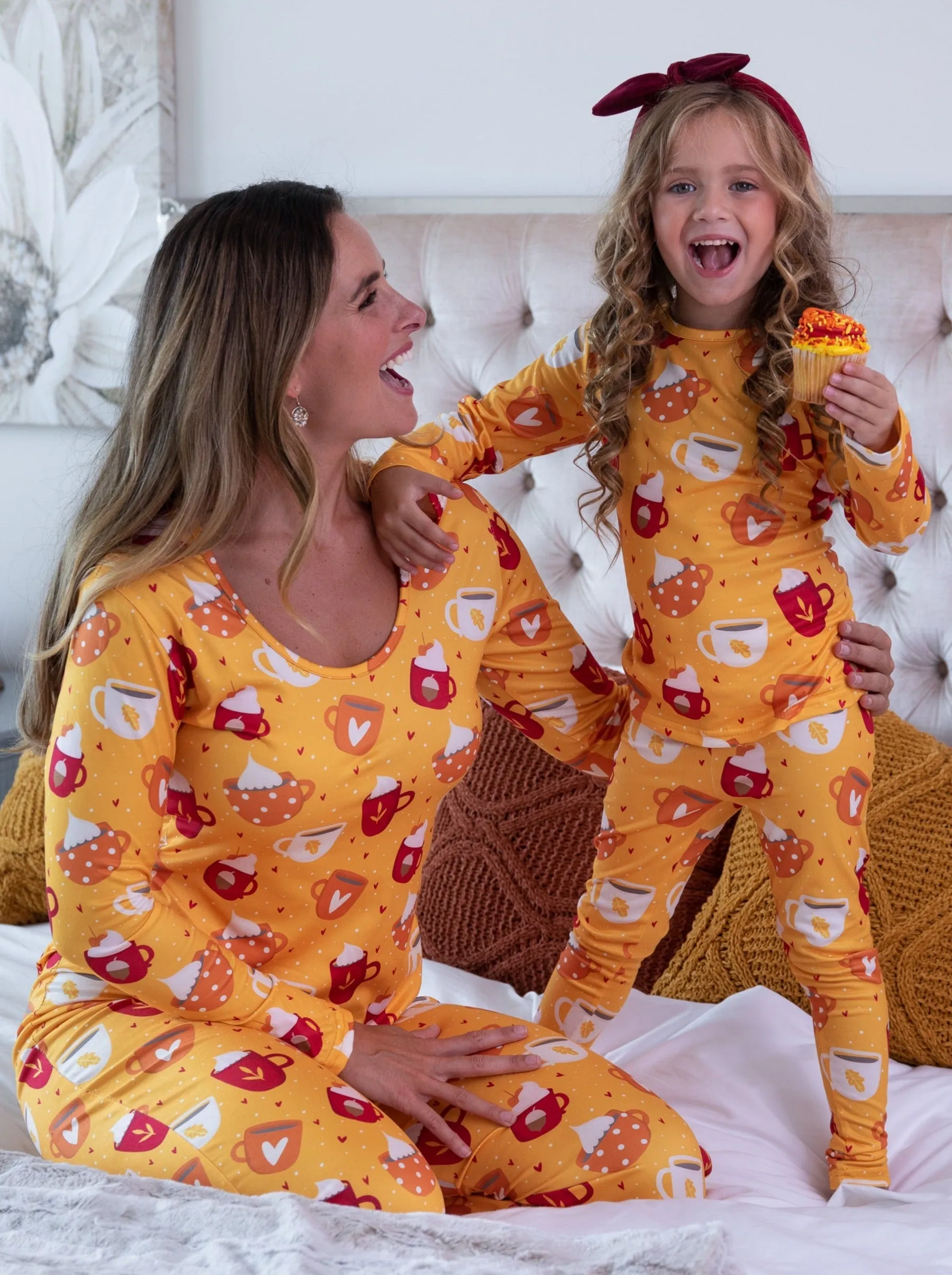Mommy and Me Spicy Latte Pajama Set