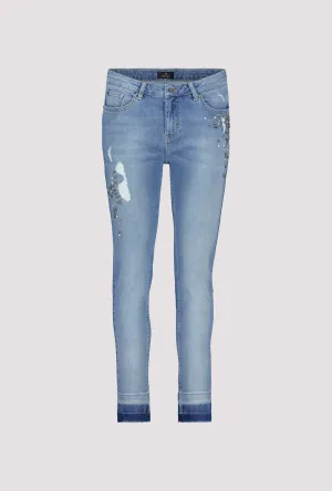 Monari Jeans With Pearl Trim M806418