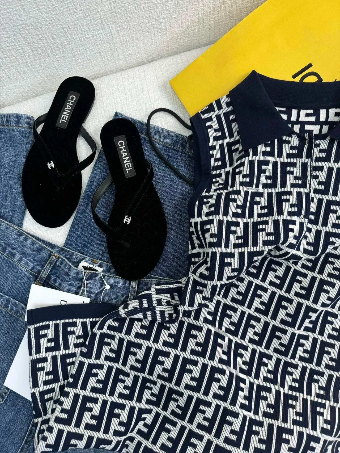 Monogram Knit Polo Tank