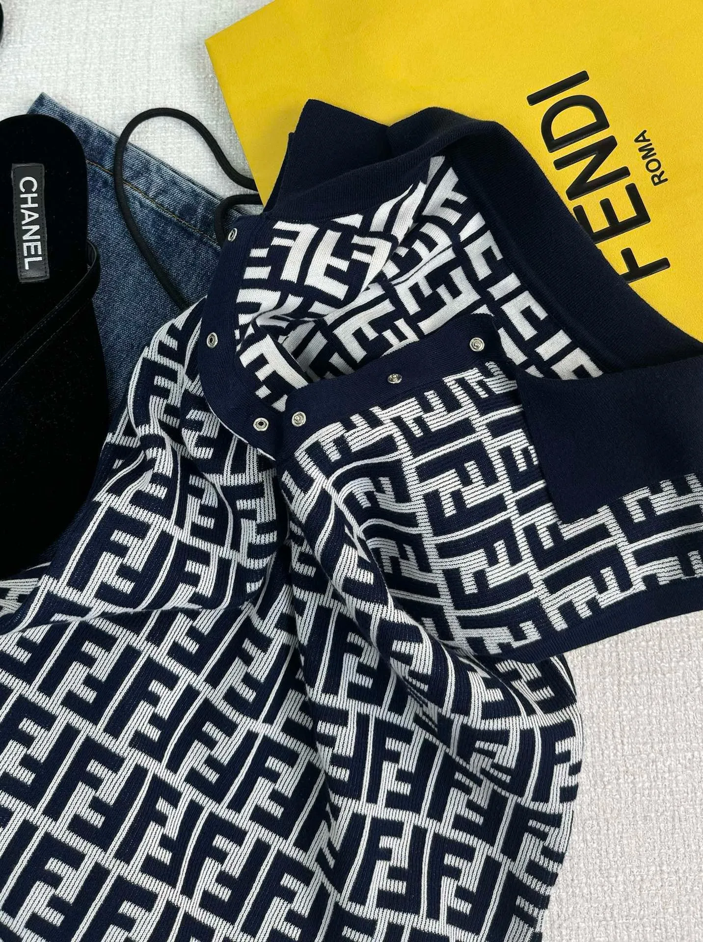 Monogram Knit Polo Tank