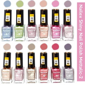 Nailex Mattalic- 2 Nail Polish (Pack of 12, 9.9ML Each)