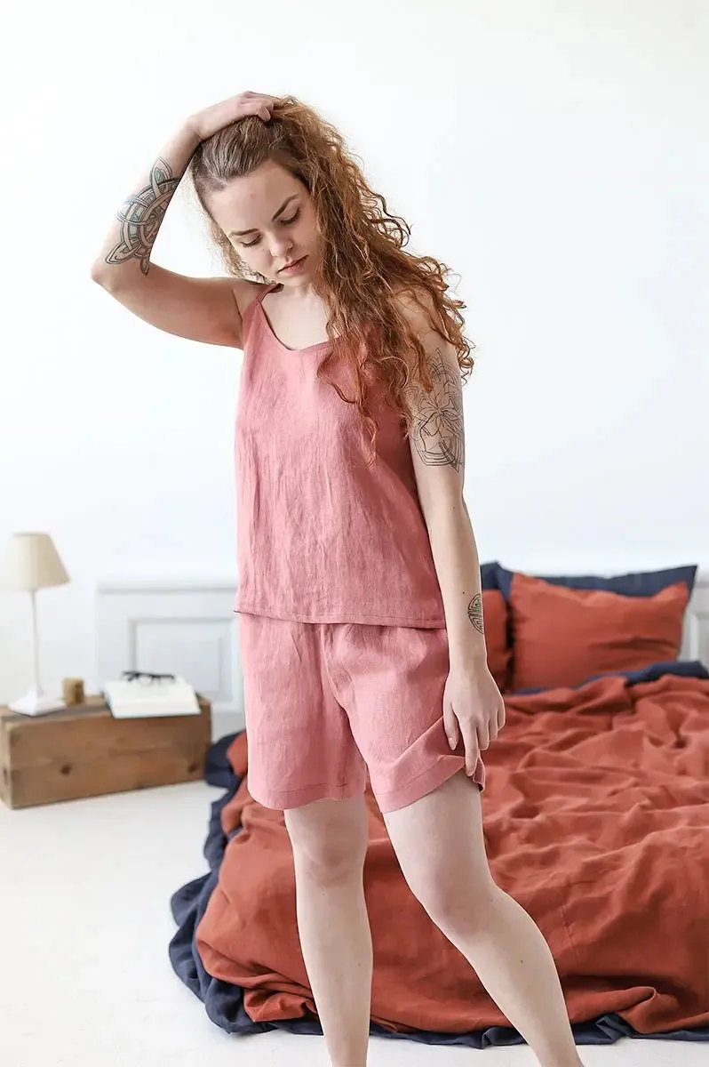 Natural Linen Pajama Set