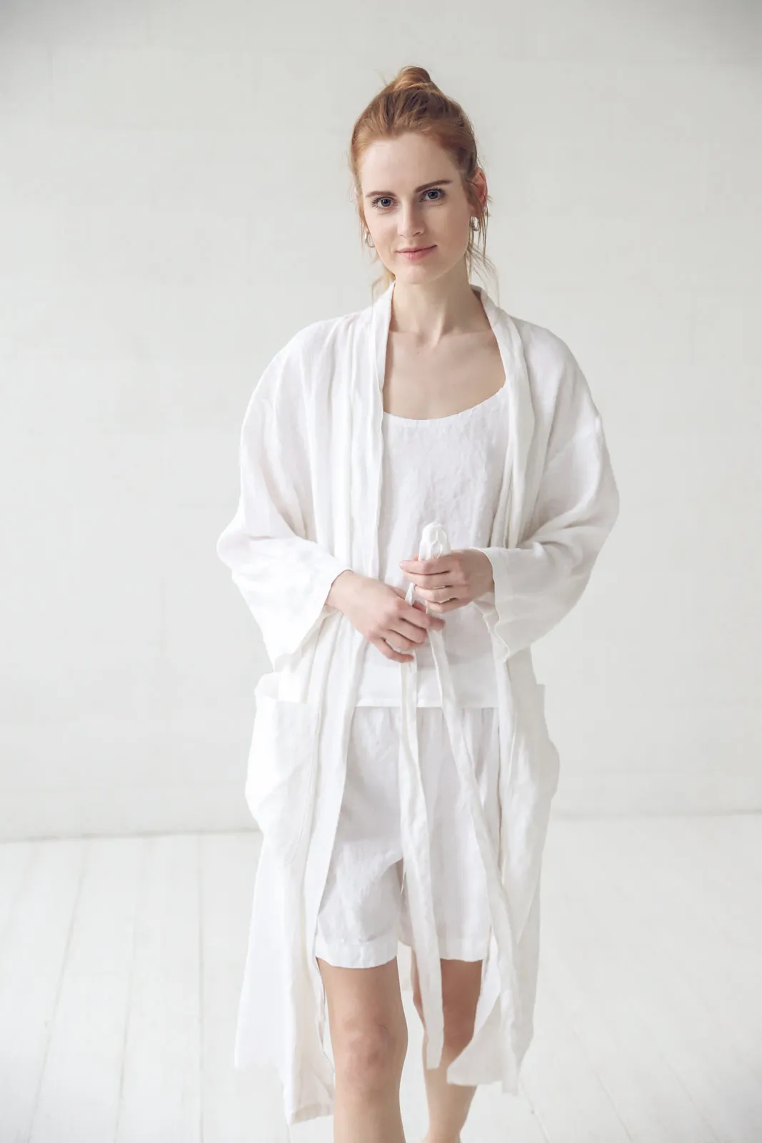 Natural Linen Pajama Set