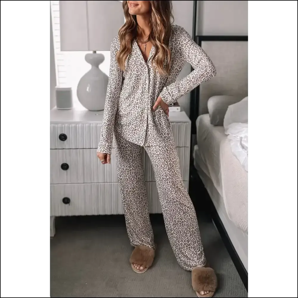 Needful Things: Leopard Print Pajama Set - Queen of the Couch  🐆