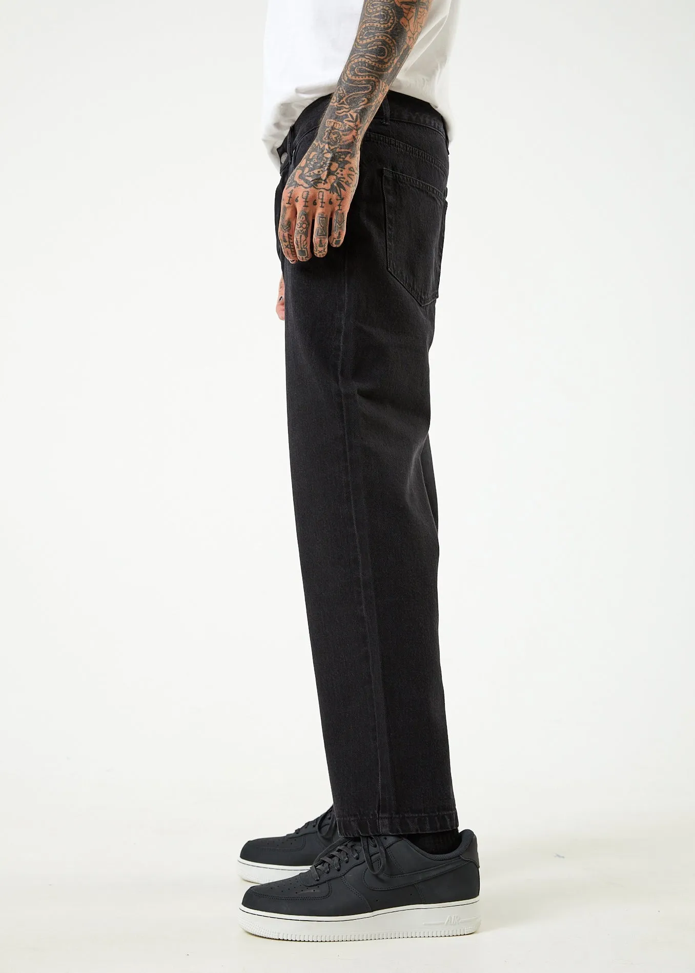 Ninety Twos - Organic Denim Relaxed Fit Jean - Washed Black